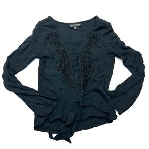 Idyllwind Midnight Lace Button-Up Blouse